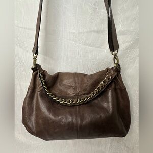 Banana Republic Brown Leather Hobo Crossbody/Shoulder Bag